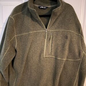 The North Face Men's Olive Zip-Up Sweater